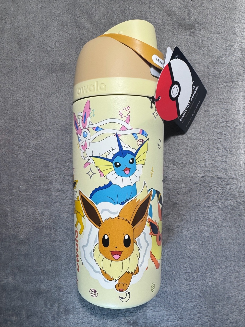 Pokemon x Owala - Eveelutions - 16 oz. Stainless Steel Free Sip - New With Tag